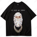 UrbanOutfits Oversized T-shirt Black / Cotton / S 'IT AINT MY IDEAL' Oversized T-Shirt