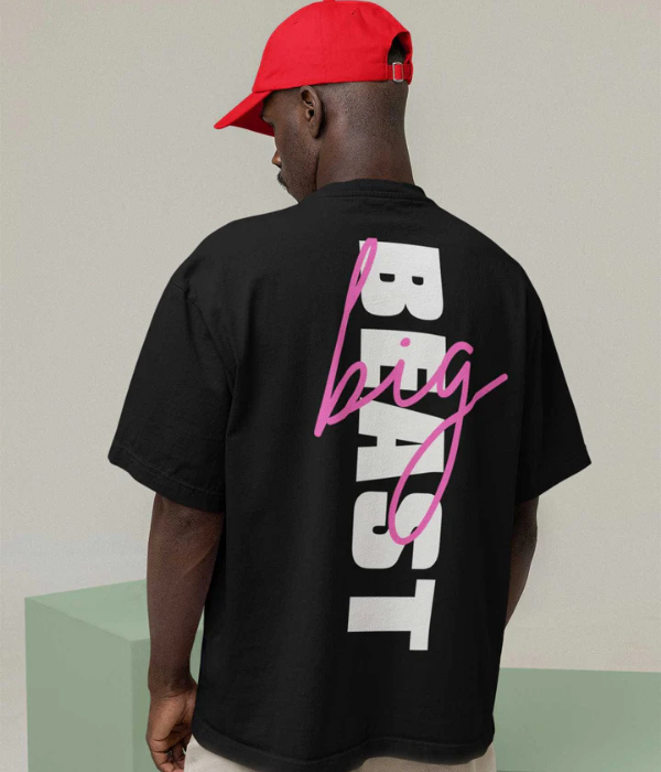 UrbanOutfits Oversized T-shirt Black / S ' BEAST ' Oversized T-shirt [ Unisex ]