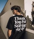 UrbanOutfits Oversized T-shirt Black / S ' Keep Your Distance ' Oversized T-shirt [ Unisex ]
