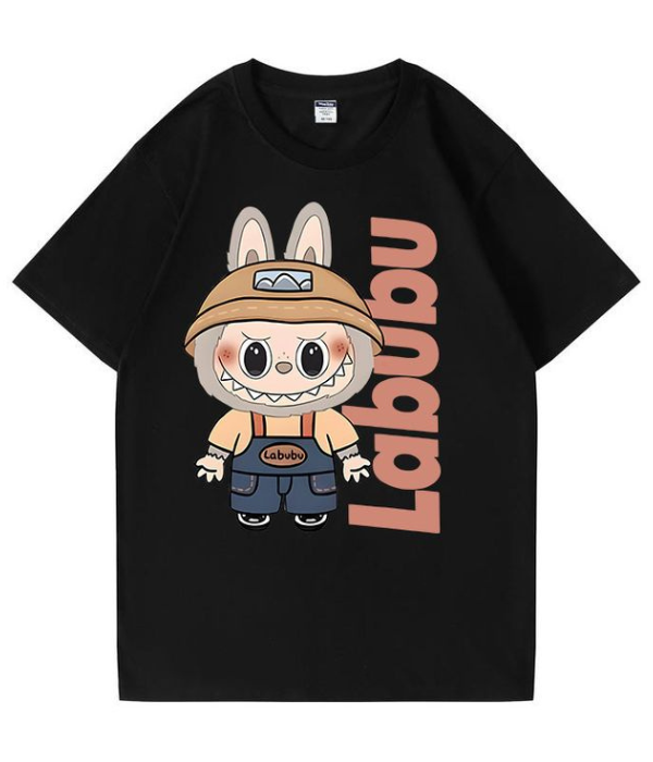 UrbanOutfits Oversized T-shirt Black / S LABUBU- Women Oversized T-shirt