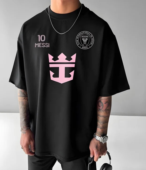 UrbanOutfits Oversized T-Shirt Black / S ' MESSI 10 ' Oversized T-shirt [ Unisex ]