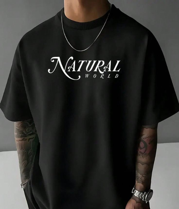 UrbanOutfits Oversized T-Shirt Black / S NATURAL - Men Oversized T-shirt