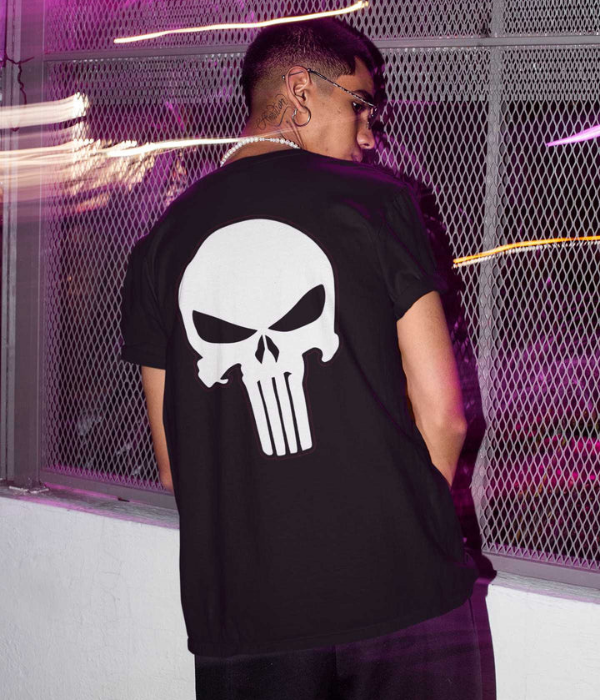UrbanOutfits Oversized T-shirt Black / S PUNISHER Oversized T-shirt [ Unisex ]