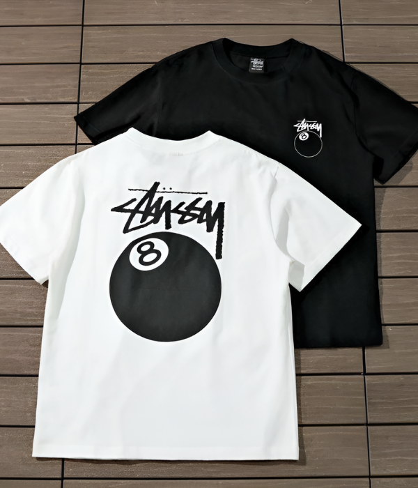 UrbanOutfits Oversized T-shirt Black / S STUSSY 8 Oversized T-shirt  [ Unisex ]