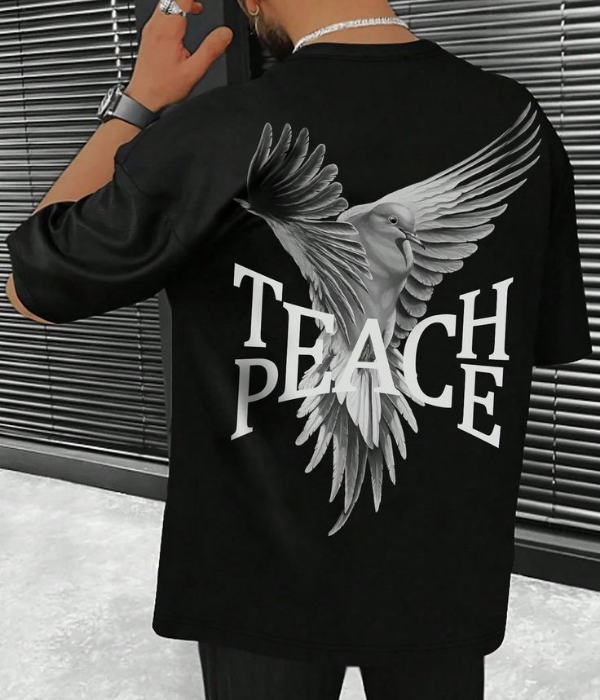 UrbanOutfits Oversized T-shirt Black / S ' Teach ' Oversized T-shirt [ UNISEX ]