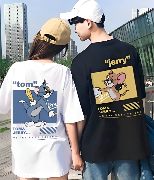 UrbanOutfits Oversized T-Shirt Black / S TOM & JERRY Oversized T-shirt  [ Unisex ]
