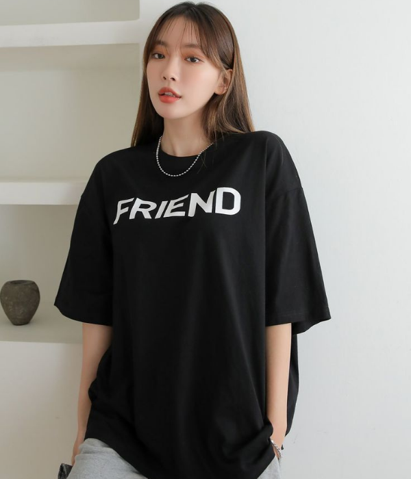 UrbanOutfits Oversized T-shirt Black / S Women Oversized T-shirt [ UNISEX ]