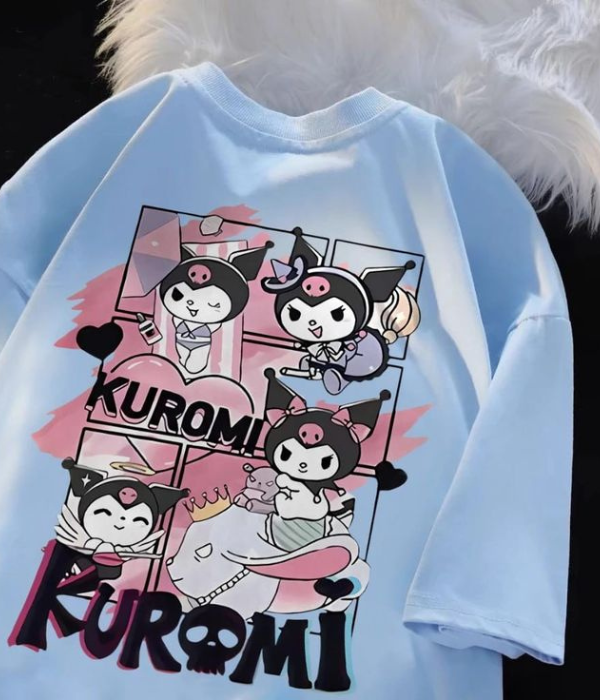 UrbanOutfits Oversized T-shirt Blue / S KUROMI- Women Oversized T-shirt