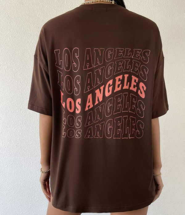 UrbanOutfits Oversized T-shirt Brown / S Women Oversized T-shirt [ UNISEX ]