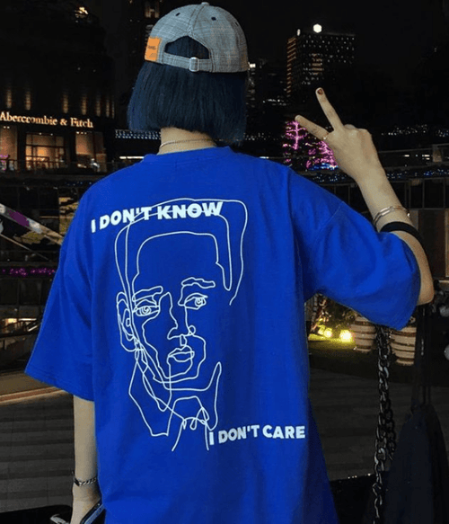 UrbanOutfits Oversized T-shirt Dark blue / S Oversized T-shirt [ Unisex ]