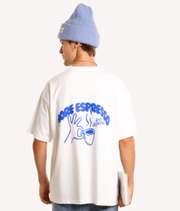 UrbanOutfits Oversized T-shirt ' More Espresso ' Oversized T-shirt [ Unisex ]