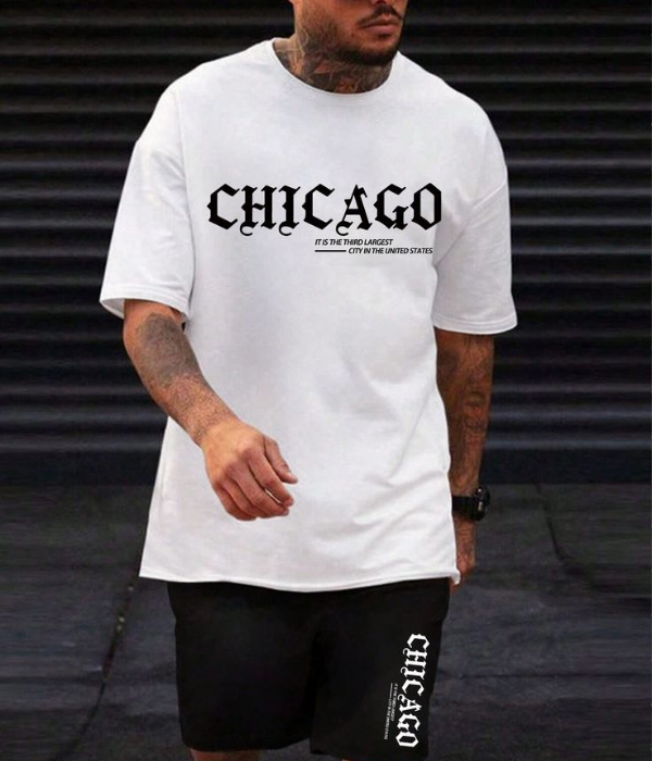 UrbanOutfits Oversized T-Shirt White / S CHICAGO- Men Oversized T-shirt
