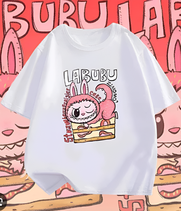 UrbanOutfits Oversized T-shirt White / S LABUBU- Women Oversized T-shirt