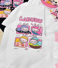 UrbanOutfits Oversized T-shirt White / S LABUBU- Women Oversized T-shirt