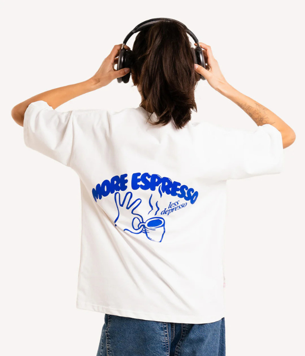UrbanOutfits Oversized T-shirt White / S ' More Espresso ' Oversized T-shirt [ Unisex ]