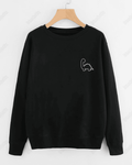 UrbanOutfits sweatshirt Black / Cotton-Fleece / S Dinosaur- Unisex Oversized sweatshirt