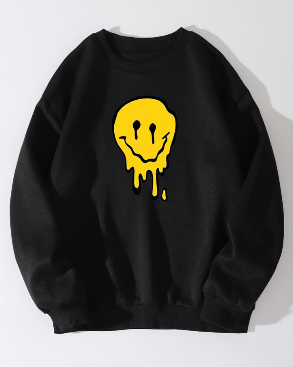 UrbanOutfits sweatshirt Black / Cotton-Fleece / S Emoji - Oversized sweatshirt [ Unisex ]