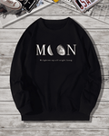 UrbanOutfits sweatshirt Black / Cotton-Fleece / S MOON - Oversized sweatshirt