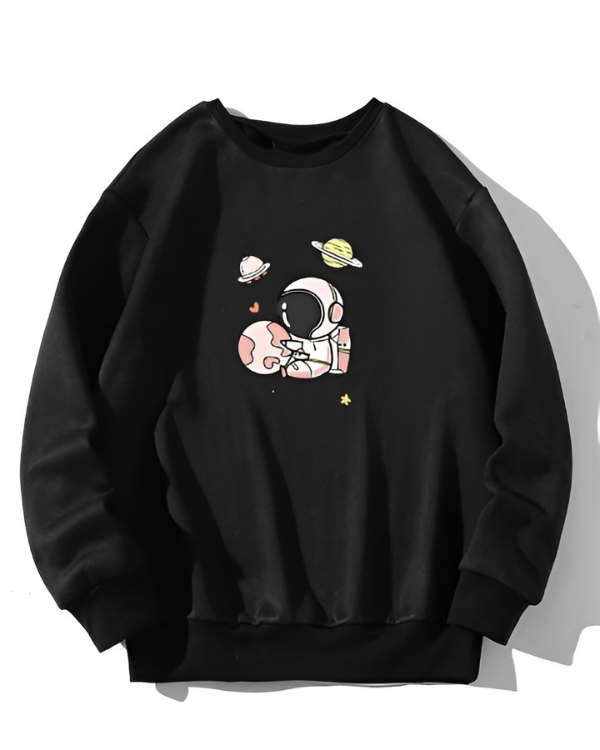 UrbanOutfits sweatshirt Black / Cotton-Fleece / S Moon - Oversized sweatshirt [ Unisex ]