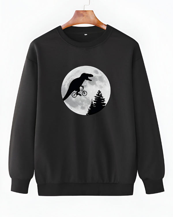 UrbanOutfits sweatshirt Black / Cotton-Fleece / S Riding The Moon - Oversized sweatshirt