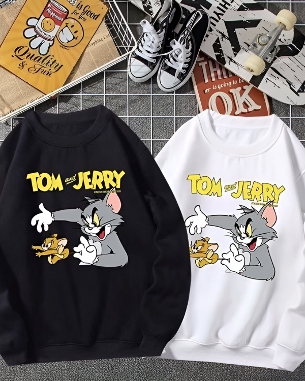 UrbanOutfits sweatshirt Black / Cotton-Fleece / S Tom & Jerry - Oversized sweatshirt [ Unisex ]