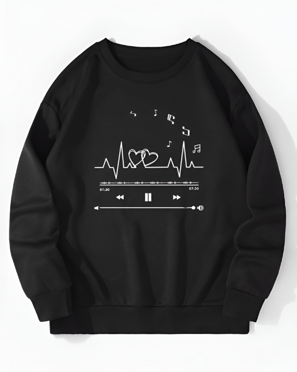 UrbanOutfits sweatshirt Black / Cotton-Fleece / S Track - Oversized sweatshirt [ Unisex ]