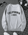 UrbanOutfits sweatshirt Gray / Cotton-Fleece / S California - Unisex Oversized sweatshirt