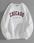 UrbanOutfits sweatshirt White / Cotton-Fleece / S Chicago - Oversized sweatshirt [ Unisex ]