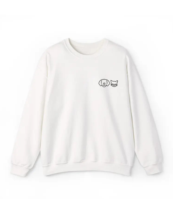 UrbanOutfits sweatshirt White / Cotton-Fleece / S DOG CAT  - Oversized sweatshirt