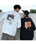 UrbanOutfits sweatshirt White / Cotton-Fleece / S Tom & Jerry - Oversized sweatshirt [ Unisex ]