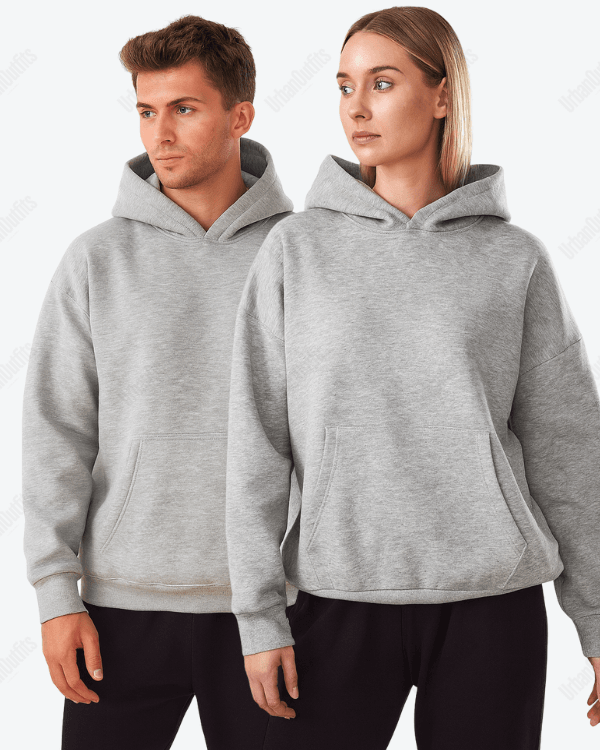UrbanOutfits Unisex Oversized plain hoodie Gray mwans Oversized Plain Hoodie