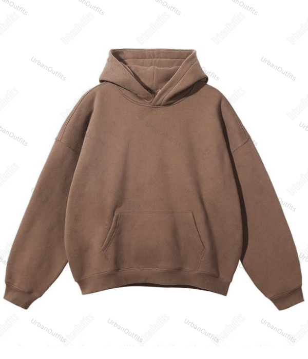 UrbanOutfits Unisex Oversized plain hoodie Light Brown Oversized Plain Hoodie