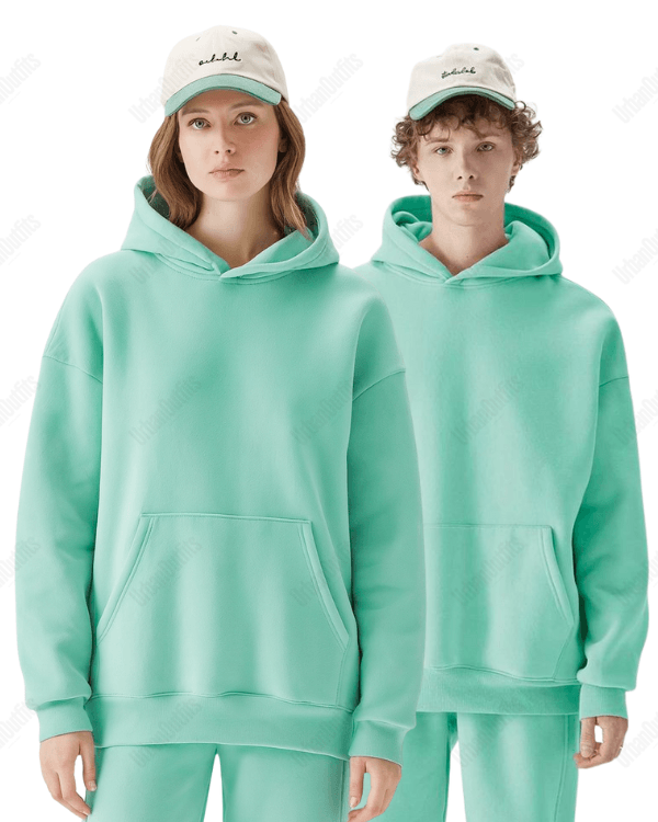 UrbanOutfits Unisex Oversized plain hoodie Turquoise Oversized Plain Hoodie