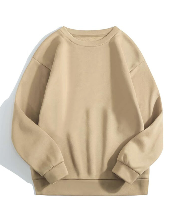UrbanOutfits Unisex Oversized Sweatshirts Beige / S Basic Oversized sweatshirt - Beige