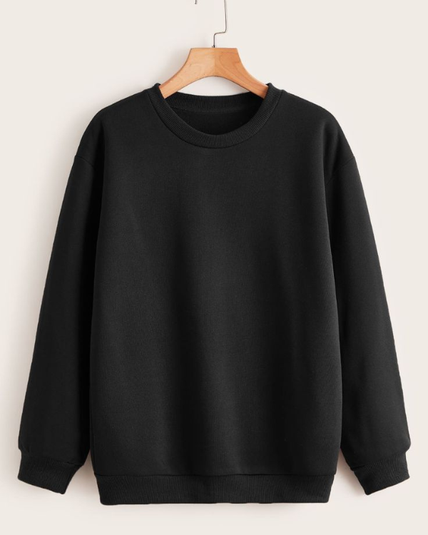 UrbanOutfits Unisex Oversized Sweatshirts Black / S Basic Oversized sweatshirt - Black