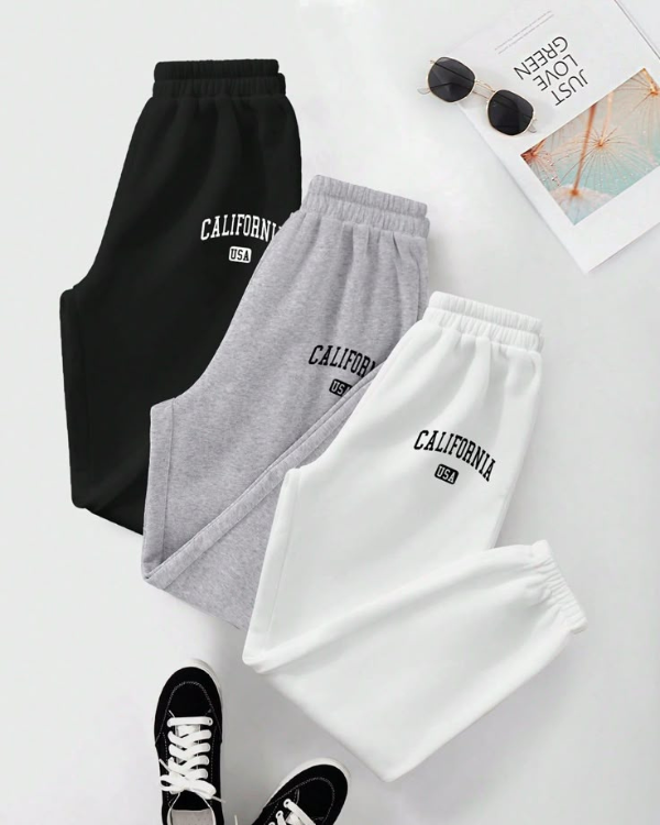 UrbanOutfits Unisex Sweatpants Black / S ' California ' Unisex Oversized Sweatpants