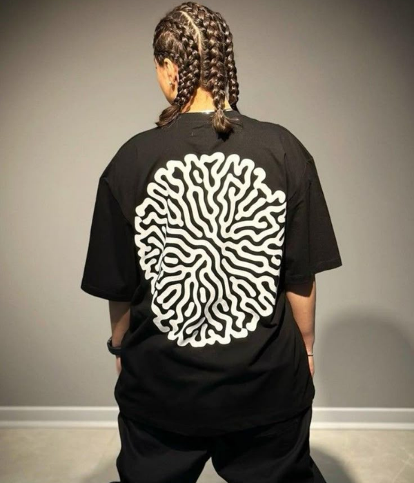 UrbanOutfits Unisex T-shirts Black / S Brain Oversized T-shirt [ UNISEX ]