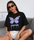 UrbanOutfits Women Crop Top Black / S Butterfly Women Crop-Top