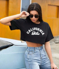 UrbanOutfits Women Crop Top Black / S California Crop Top