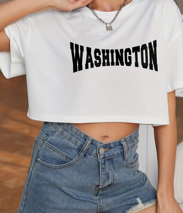 UrbanOutfits Women Crop Top White / S Washington Women Crop-top