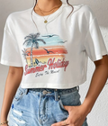 UrbanOutfits Women Crop Top White / S Women Oversized Crop Top