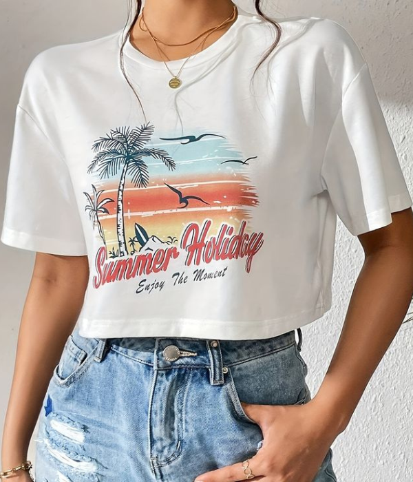 UrbanOutfits Women Crop Top White / S Women Oversized Crop Top