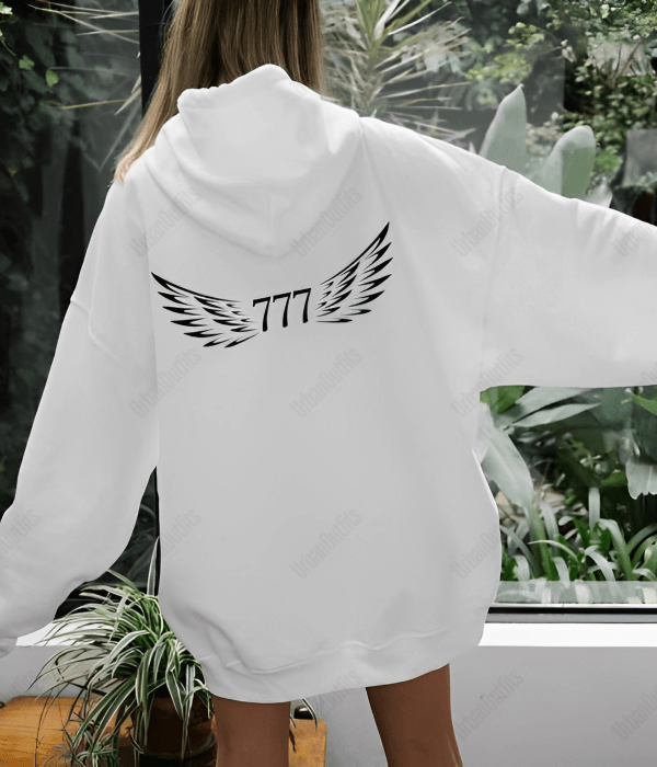 UrbanOutfits Women Oversized Hoodie '777' Oversized Women Hoodie