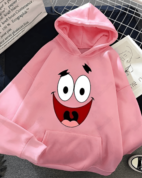 UrbanOutfits Women Oversized Hoodie Baby pink / Cotton-Fleece / S Cartoon - Women Oversized Hoodie