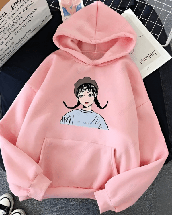 UrbanOutfits Women Oversized Hoodie Baby pink / Cotton-Fleece / S GIRL - Women Oversized Hoodie