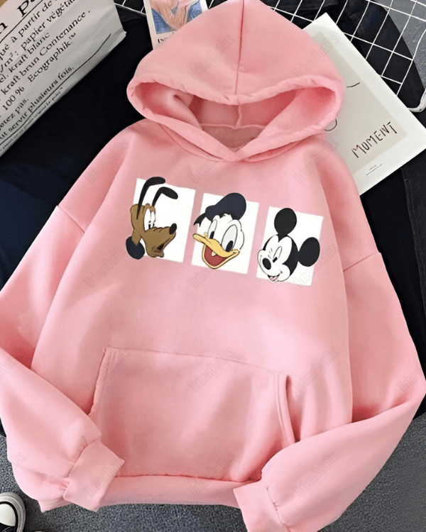 UrbanOutfits Women Oversized Hoodie Baby pink / Cotton-Fleece / S Mickey - Women Oversized Hoodie