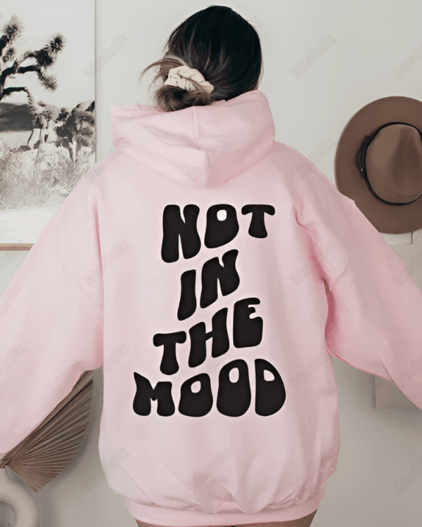 UrbanOutfits Women Oversized Hoodie Baby pink / Cotton-Fleece / S NOT IN THE MOOD - Women Oversized Hoodie