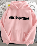UrbanOutfits Women Oversized Hoodie Baby pink / Cotton-Fleece / S One Direction - Women Oversized Hoodie