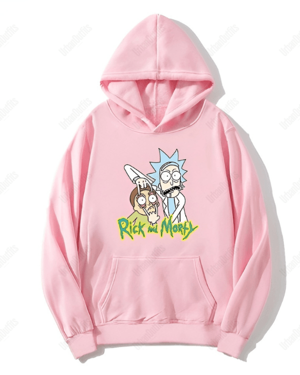 UrbanOutfits Women Oversized Hoodie Baby pink / Cotton-Fleece / S Ricky&Morty - Women Oversized Hoodie