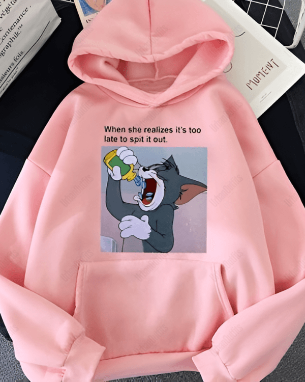 UrbanOutfits Women Oversized Hoodie Baby pink / Cotton-Fleece / S TOM - Women Oversized Hoodie